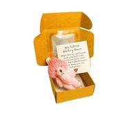 Genérico Little Bear in Box, Handmade Mini Plush Bear in Box with Inspirational Card, Thoughtful Gift for Sympathy, Valentine's Day, Father's Day, Mother's Day and Christmas. (1PCS)