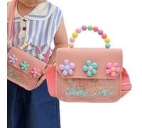 Genérico Little Girls Purse, Mini Princess Handbag, Cute Flower Clutch Wallet, Shoulder Bag for Baby, Preschoolers, Teens, Teenagers, Daughters, Children’s Accessories and More