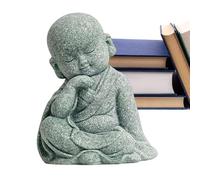 Genérico Little Monk - Pro | Zen Buddha - Statuette De Petit Moine Bouddha En Résine Pour Décoration De Maison Et Bureau | Figura De Monje Zen | Statua | 2026 Pro | Cute | Grey
