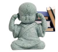 Genérico Little Monk - Pro | Zen Buddha - Statuette De Petit Moine Bouddha En Résine Pour Décoration De Maison Et Bureau | Figura De Monje Zen | Statua | 2026 Pro | Cute | Grey