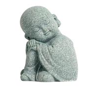 Genérico Little Monk - Pro | Zen Buddha - Statuette De Petit Moine Bouddha En Résine Pour Décoration De Maison Et Bureau | Figura De Monje Zen | Statua | 2026 Pro | Cute | Grey