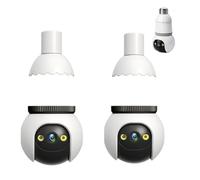 Genérico Livelyto Bulb Camera, 4MP Light Bulb Security Camera, Wireless Outdoor Indoor Cameras with Night Vision, As Easy to Install As Changing Light Bulbs (2pcs)