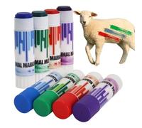 Genérico Livestock Marking Crayons - 8 Piece Animal ID Set | Waterproof