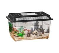 Genérico Lizard Cage - 9,06 pulgadas Pet, transparente Reptil Box | Portable Snake Breeding Habitat, Carrier for Turtle Frog Crab Feeding Use