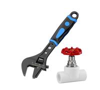 Generico Llave ajustable impermeable, llave manual ajustable,Llave de mano antideslizante - antioxidante resistente al desgaste para reparaciones hidráulicas del baño