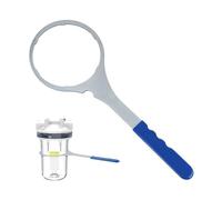 Genérico Llave De Carcasa Filtro Agua | Alicates Antideslizantes De Metal | Llave para Filtros de Piscina,para Ducha Bañera Grifo Casa Autocaravana Fregadero Cocina Baño