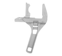 Genérico Llave de Plomería Ajustable Acero Cromo Vanadio para Lavabo y Desagüe Mango Corto Resistente Presión, Adecuado para Reparaciones bajo Fregadero