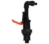 Genérico Llave de Válvula de Agua 3/4 Dn20 PP, Acceso Rápido y Seguro | Manguera de Jardín, Capuchón Protector, Negro, Uso en Zonas Industriales y Jardines