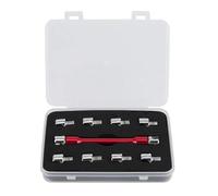 Generico Llave dinamométrica para moto | Llave portátil de acero - Juego de radios de motocicleta 5 - 6,8 mm - Para enderezar ruedas mantenimiento ajustes garaje taller motoristas