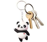 Genérico Llavero Animal | Adorable de Panda para Llaves - Colgante 3D de Muñeca Divertida para Uso Diario - Regalo Cumpleaños Escuela Guardería o Estuche Lápices