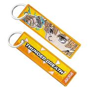 Genérico Llavero Anime Demon, Llavero Moto, Coche, Mochila, Llaves, Llavero para Moteros, Llavero Original de Tela Manga