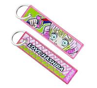Genérico Llavero Anime Demon Mitsuri, Llavero Moto, Coche, Mochila, Llaves, Llavero para Moteros, Llavero Original de Tela Manga