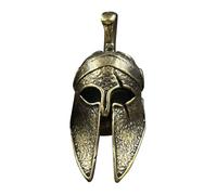 Genérico Llavero Bloque De Construcción - Colgante De Paracord Con Cubierta De Cabeza De Caballero De Latón, Abalorio De Gran Agujero Vintage | Accesorio De Ornamento Artesanal Para Pulsera