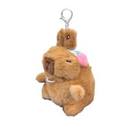 Generico Llavero capibara interactivo para mujeres y hombres con orejas móviles, colgante capibara de peluche para llaves de coche, regalo para niños, niñas, maridos, Rosa, riferimento alla