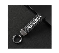 Genérico Llavero Coche para Opel Insignia, Microfiber Cuero con Articulación Giratoria de 360°,Anillo en D Antipérdida,Black