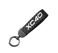 Genérico Llavero Coche para Vo-lvo XC40,Llavero de Microfiber Cuero con el Anillo Giratorio en D