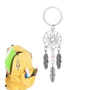 Genérico Llavero - Colgante bohemio, accesorio de de plumas hecho a mano | Elegante decoración de llavero para bolsos, mochilas, llaves de coche, bolso, abalorio, regalo de fiesta para fest
