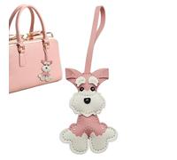 Genérico Llavero Colgante Colgante Adorable Realista Coleccionable | Llavero Colgante de Perro Cuero PU Para Mujeres Hombres Niños Adultos Amantes De Animales Escuela Viaje Trayectos Bolso