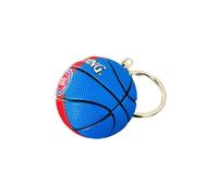 Generico Llavero compatible con NBA Pistons Color Azul y Rojo Sport Baloncesto Gadget Accesorios Mochila Idea Regalo Hombre Mujer Niño Colgante Creativo 3D, turquesa, Talla única