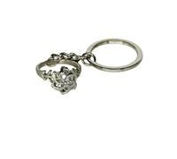 Generico Llavero compatible con Nenya anillo de agua de Galadriel o anillo de diamante color plata inspirado Saga Señor de los Anillos Gadgets Accesorios Coche Idea Regalo Magia Fantasy Cosplay