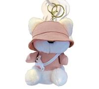 Generico Llavero con Animales, Llavero De Peluche con Animales, Colgante con Bolsa Llavero De Peluche Suave | Cómodo Llavero Touch, Rosa, riferimento Alla descrizione