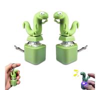 Genérico Llavero con Botón De Lagarto,Llavero con botón de Lagarto,2pcs Recargable, con Sonido de Lagarto y Luces de Colores,portátil for aliviar la ansiedad y Disfrutar diversión Sensoria-2 pcs