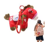 Genérico Llavero Con Dije,Peluche Suave Cosido a Mano | De Caballo Para 2026 - Para Regalo Familiar Y Personal Decoracion De Fiestas Viajes Hogar Ano Nuevo Salon Dormitorio