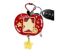 Generico Llavero con foto, fruta conmemorativa, llavero con inserción de fotos, para viaje diario, desplazamiento, , conciertos, festivales, tarjetas de ídolos, Estrellas en Manzana Inglés