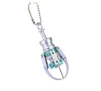 Genérico Llavero con garra nostálgico estilo, abalorio con tirador de cremallera adorno decorativo de escritorio para y niños, llavero de juguete para aliviar estrés