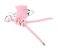 Genérico Llavero con Lazo de Cuentas para Teléfono y Bolso Diseño Duradero Accesorio Multifuncional Rosa Kawaii para Niñas y Mujeres