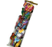 Genérico Llavero de 5 piezas Ganesha artesanal, llavero de elefante en tela tradicional Tailandesa para decoraciones de bricolaje, colgantes de animales, llavero de coche