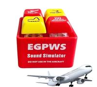 Genérico Llavero De Alerta De Avión - Colgante De Mochila De Seguridad - Llavero De Aviación Con Sonido De Advertencia Y Luz LED Para Bolso, Mochila, Billetera, Mujer, Hombre, Cumpleaños, Pascua