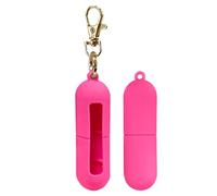 Generico Llavero de bálsamo para labios - protectora | Portable Silicona Cover, Lip Holder Keychain | 5.12x0.98 inches Use For The Gym Workplace Outdoor Activities Daily Commute Travel Purse