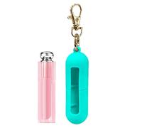 Generico Llavero de bálsamo para labios - protectora | Portable Silicona Cover, Lip Holder Keychain | 5.12x0.98 inches Use For The Gym Workplace Outdoor Activities Daily Commute Travel Purse