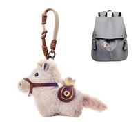 Genérico Llavero de Caballo de Peluche - Juguete Colgante de Poni Suave de 12 cm | Linda estatuilla Coleccionable para Adultos niños cumpleaños Navidad Año Nuevo 2026 Mochila cordón Accesorio