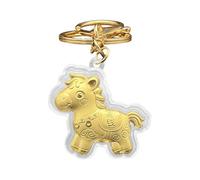 Generico Llavero De Caballo - Regalos Llaveros De Caballo De 1.5x1.5 Pulgadas, Llavero De Año Nuevo Lunar, Símbolo De Ornamento | Para Bolsas De Fiesta De Cumpleaños Para Adult, Tener Dinero