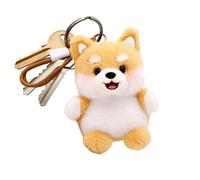 Genérico Llavero De Cachorro De Peluche, Mini Recuerdo Esponjoso, 15 Cm, Accesorio Muñeco Peluche, Colgante, Tela Poliéster Ligera, para Bolso Y Viaje