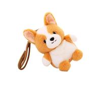 Genérico Llavero De Cachorro De Peluche, Mini Recuerdo Esponjoso, 15 Cm, Accesorio Muñeco Peluche, Colgante, Tela Poliéster Ligera, para Bolso Y Viaje