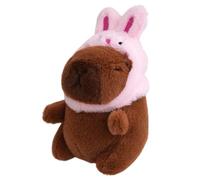 Genérico Llavero De Capybara Relleno - Juguetes De Peluche Suaves - Llavero De Animales De Felpa Portátil De 12 Cm, Accesorio De Moda Para Bolso, Bolso, Mochila, Llaves Del Automóvil