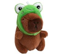 Genérico Llavero de carpincho relleno, colgante de peluche, Juguetes de peluche suaves, Llavero animal de la felpa portátil del 12cm, accesorio de moda para el bolso, bolso, mochila, llaves del coche