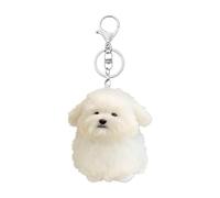 Genérico Llavero De Estatuilla De Cachorro - Adorable Mini Felpa, De Bolso Kawaii, Accesorio Decorativo Para Mochila, Pequeña Decoración De Felpa Adorable/Adolescente, Mano, Uso Diario Compañero Diar