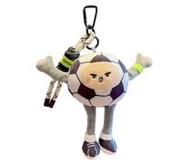 Generico Llavero de fútbol de Plush - Llavero de manga para conductores, llavero para fanáticos de fútbol | Stylish Car Keys Holder, Sports-Themed Bag Accessory, Portable Football Key Fob, Gift for