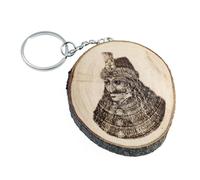 Generico Llavero de madera natural con Vlad Tepes, Rumania, Transilvania, el Empalador, Drácula
