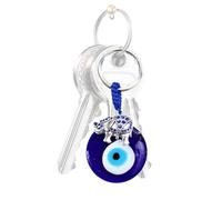Generico Llavero de ojos azules - 9,5 x 4 x 1,2 cm Portable and Smooth Keychains - Travel-Friendly Smooth Key Rings Scratch-Free For Birthday New Year Christmas Easter Gift, multicolor, Butterfly