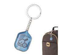 Genérico Llavero de paleta,Llavero de paleta de Pickleball - Colgante de llave de raqueta de Pickleball | pequeño de raqueta de, llavero deportivo portátil creativo de para bolsos