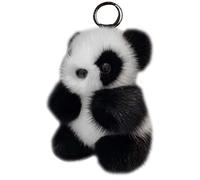 Genérico Llavero De Panda Relleno,Llavero De Panda De Felpa | Lindo Juguete de Animales - Colgante de Bolso para niños, Colgante para Mochilas, Colgante de Llave de Peluche para Familia, colegas