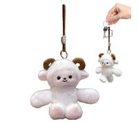 Genérico Llavero De Peluche Animal - Interactivo Con Forma De Cordero,Figura De Peluche Animal Llavero Colgante,Para Novia Niñas Pequeñas Niños Adolescentes Mamá Mochila Escolar Y Bolso Tote
