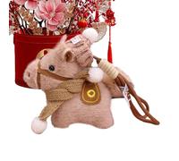 Generico Llavero de peluche | Colgante para bolso del año del caballo 2026 - Llavero suave para mochila con forma de animal, para hombres, mujeres, chicos, niñas, adolescentes, marido, hijo, hija y