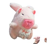 Genérico Llavero De Peluche De Capibara,Pequeño con Colgante de Cuerda de Tirar | Adorable Llavero de Animal de Peluche,para Adultos y Niños, Mochila, Bolso, Cartera, Fiesta, Cumpleaños, Día del Niño