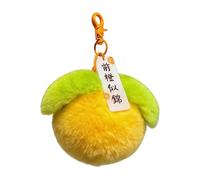 Genérico Llavero de Peluche - Llavero de Peluche Portátil con Forma de Naranja | Colgante para Bolsos,Regalo para Mujer Hombre Niño Niña Adolescente Adulto Esposa Novio Viaje Escuela Ocio